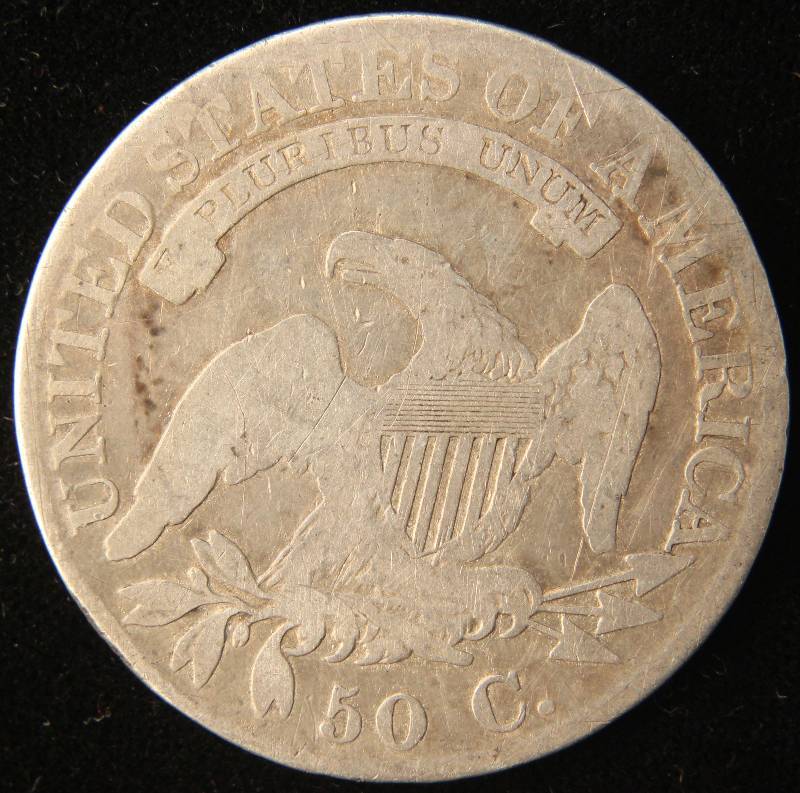 1823 US BUST SILVER HALF DOLLAR