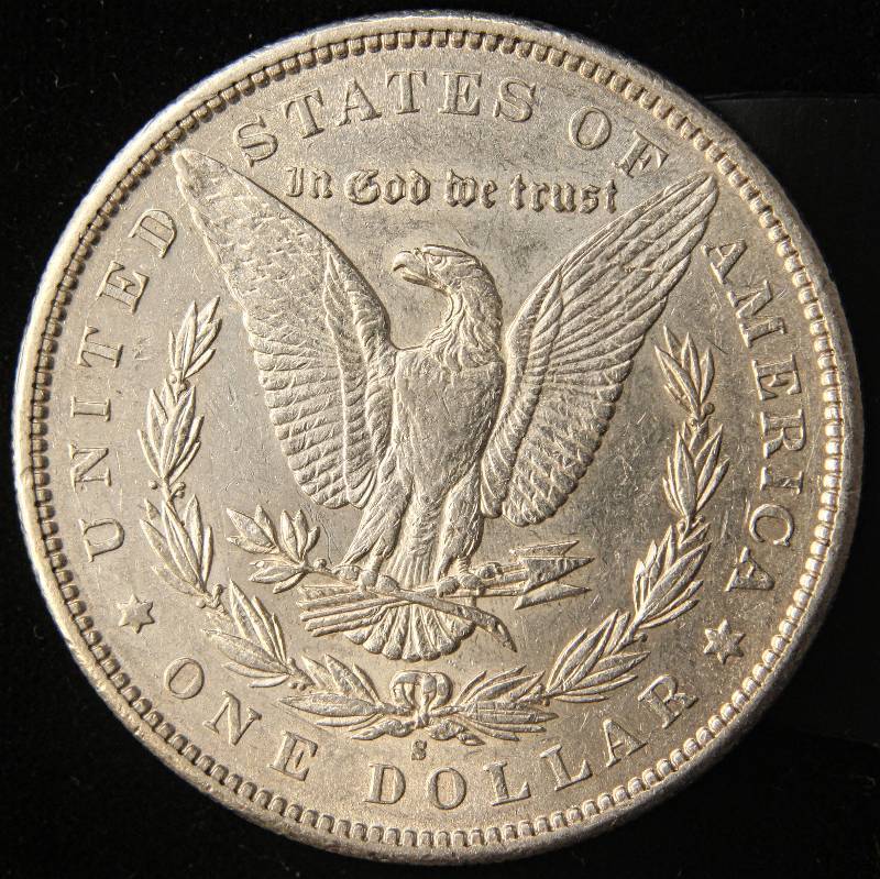 1897-S MORGAN SILVER DOLLAR AU58