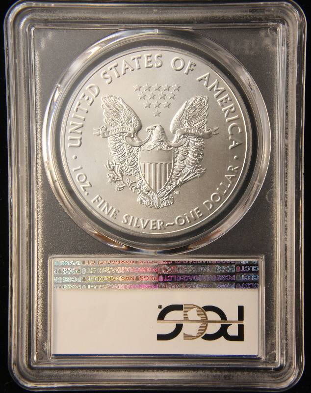 2018-W AMERICAN SILVER EAGLE 1 TROY OZ. .999 FINE SILVER MS70 PCGS FIRST STRIKE
