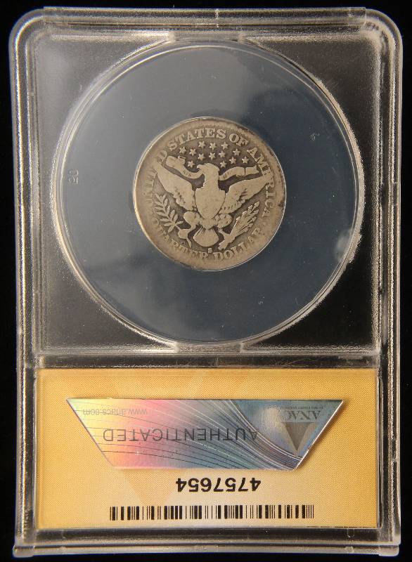 1914-S US BARBER QUARTER AG3 ANACS BETTER DATE COIN