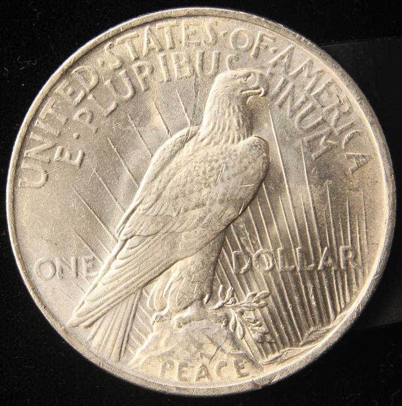 1923 PEACE SILVER DOLLAR GEM BU
