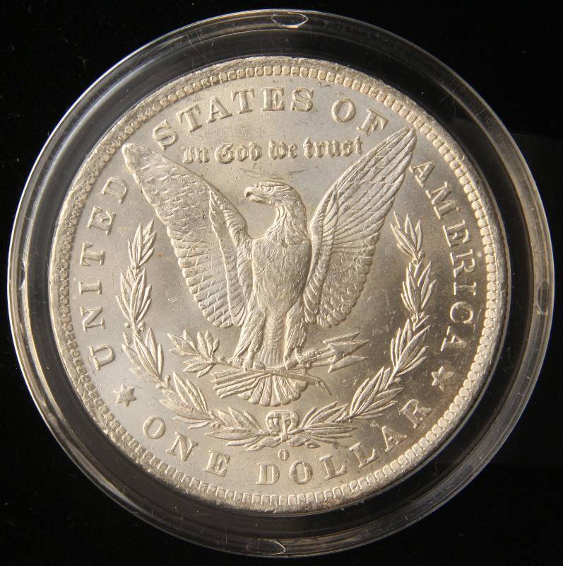 1884-O MORGAN SILVER DOLLAR BU-UNC IN AIRTITE