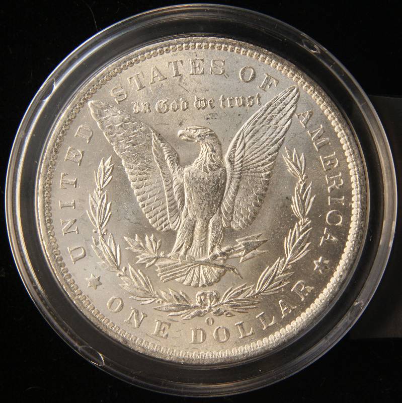1885-O MORGAN SILVER DOLLAR BU UNC IN AIRTITE