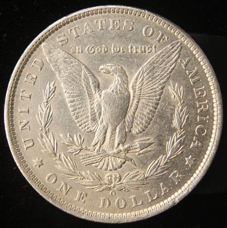 1891-O MORGAN SILVER DOLLAR AU55