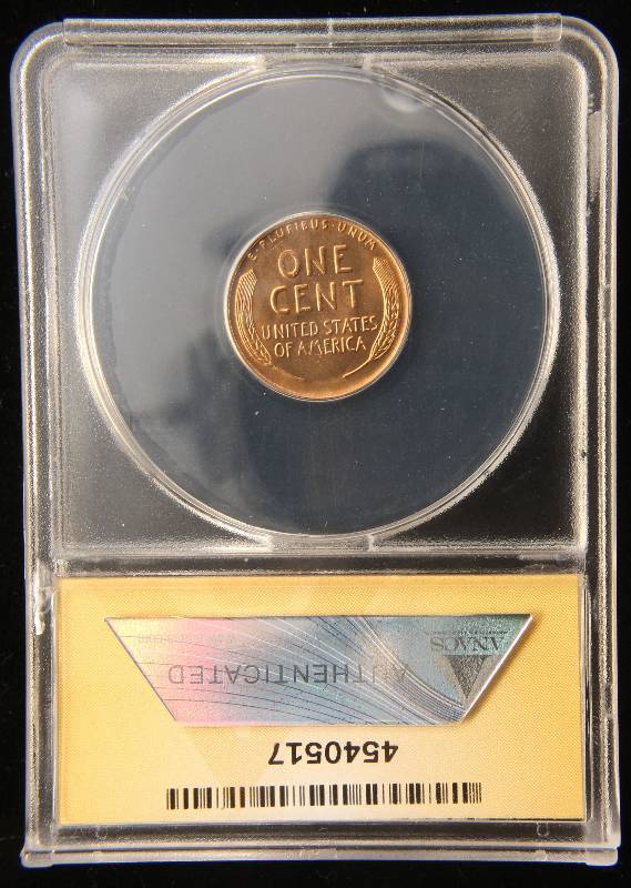 1939-S US WHEAT CENT MS65RB ANACS