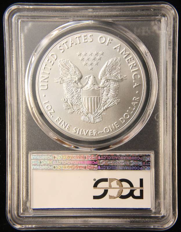 2018-W AMERICAN SILVER EAGLE 1 TROY OZ. .999 FINE SILVER MS69 PCGS FIRST STRIKE