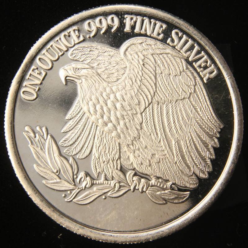 1 TROY OZ. .999 FINE SILVER SAINT GAUDENS DESIGN