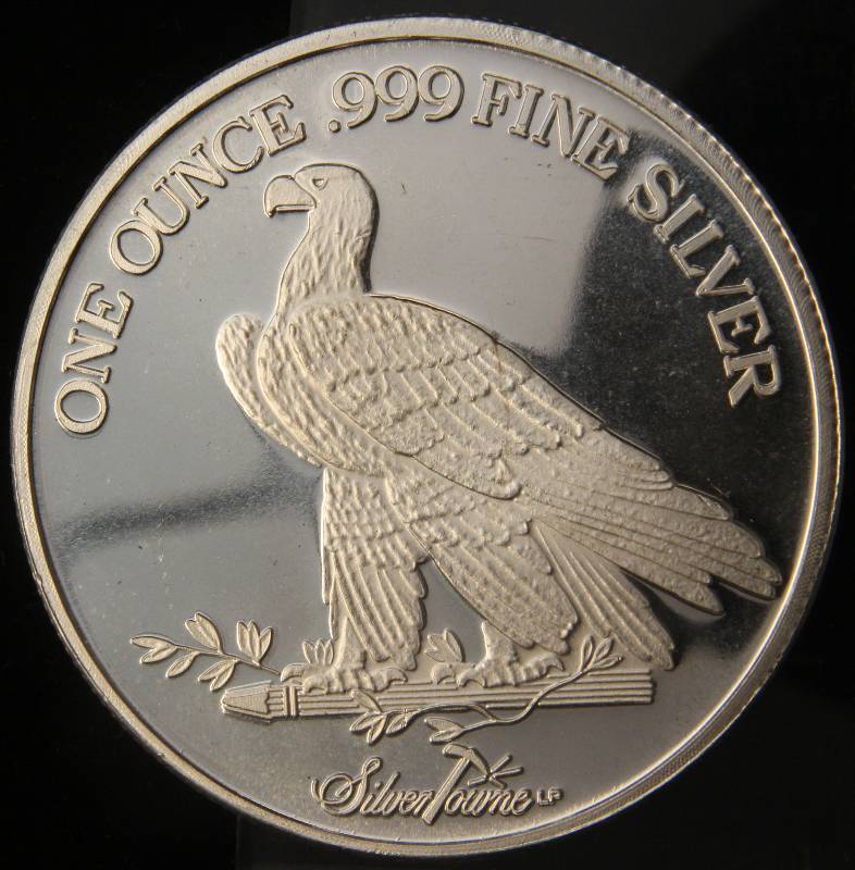 1 TROY OZ. .999 FINE SILVER $10 INDIAN DESIGN