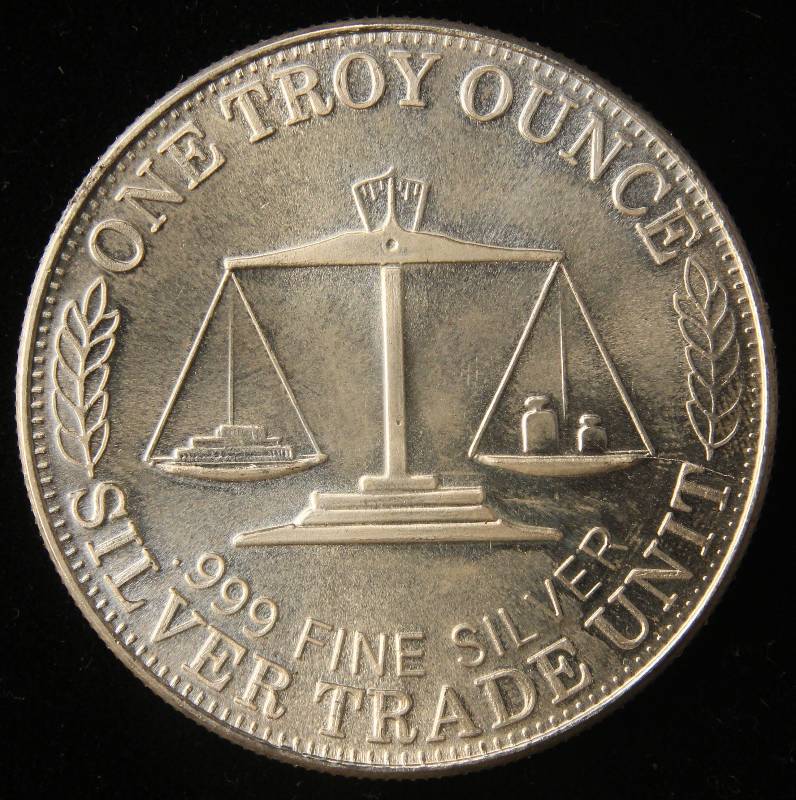 1 TROY OZ. .999 FINE SILVER 1988 NORTHWEST TERRITORIAL MINT