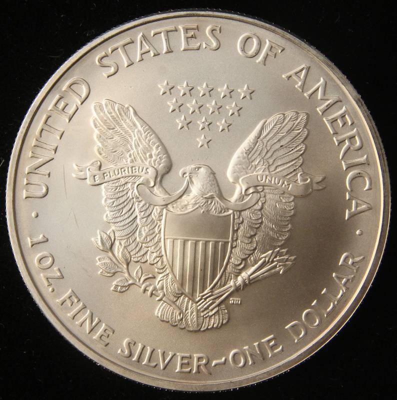 2007 AMERICAN SILVER EAGLE 1 TROY OZ. .999 FINE SILVER DOLLAR