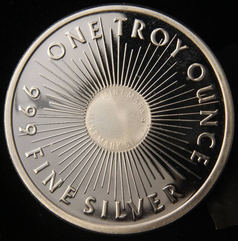 1 TROY OZ. .999 FINE SILVER SUNSHINE MINTING