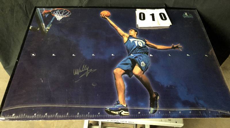 lot 10 image: Wally Szczerbiak Autographed Poster