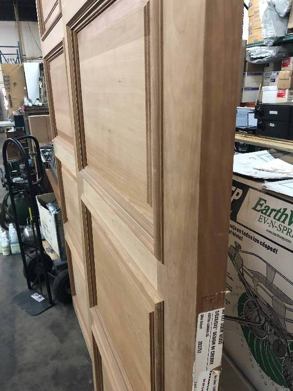 lot 15 image: (2) Large Solid Cherry Wood Doors