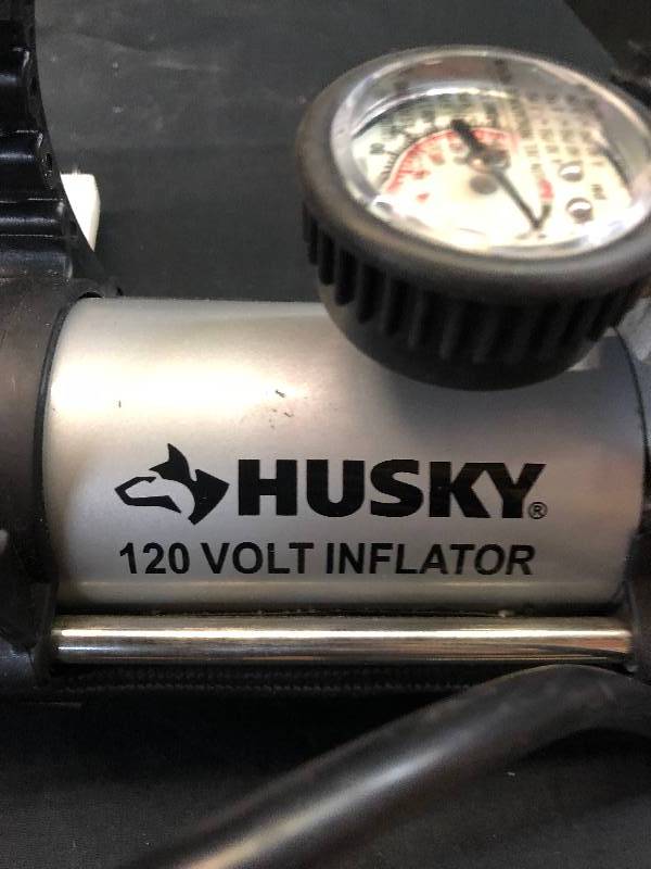 lot 39 image: Lot of (2) Husky 120-Volt Inflators