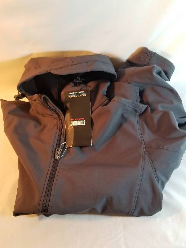 MENS STORMBLOC HOODED SOFT-SHELL JACKET