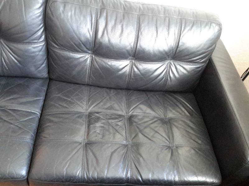 Black Leather Couch