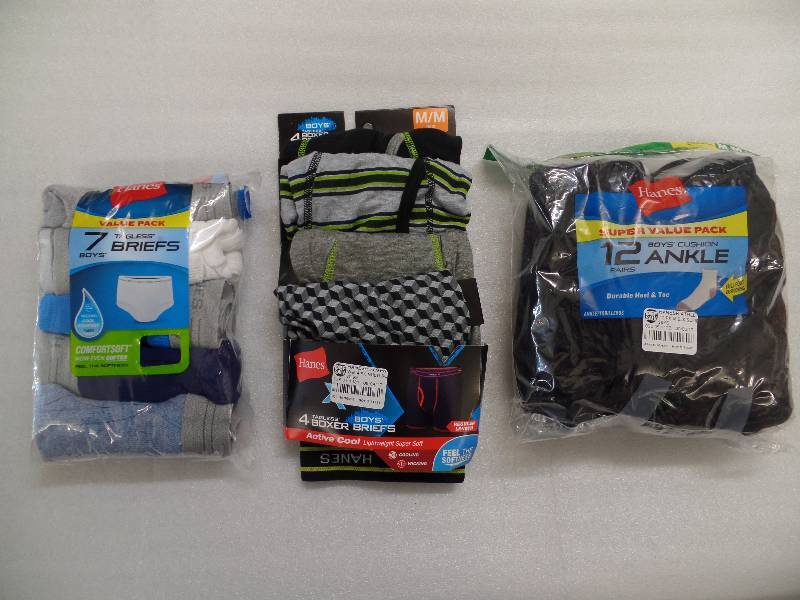 lot 7 image: Boys Briefs, Boxer Briefs & Socks