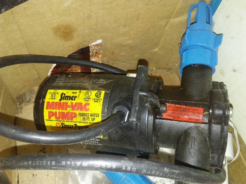 Simer sump Pump lift,Vintage Craftsman Sander � woks great.