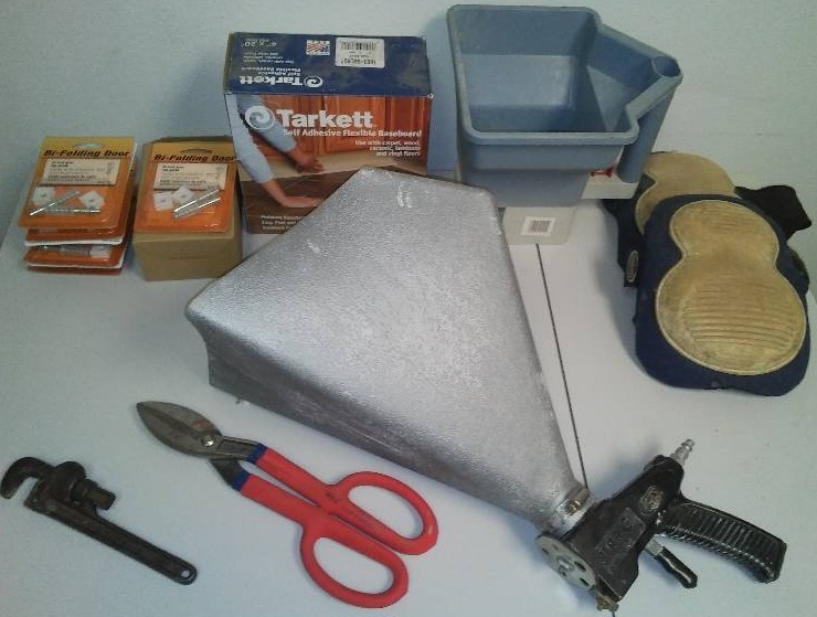 Drywall hopper gun by Mark Tinsnips, seeder, knee pads & more