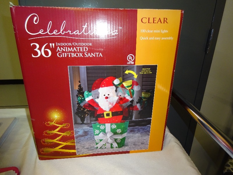 Celebrations Clear 36 Animated Santa