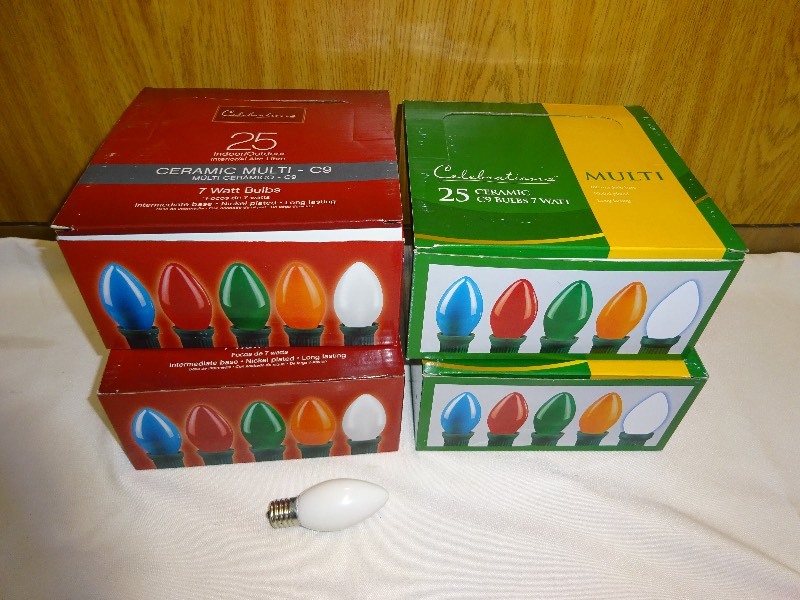 Ceramic Multi  Color Bulbs 25 Bulbs