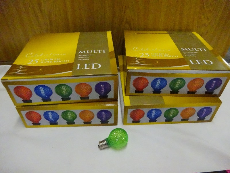 Multi Color LED Bulbs 25 Bulbs