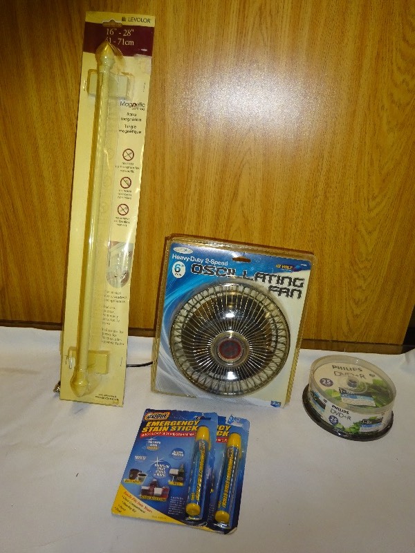 6 Oscillating Fan 12 volt Philips DVD & R Disc