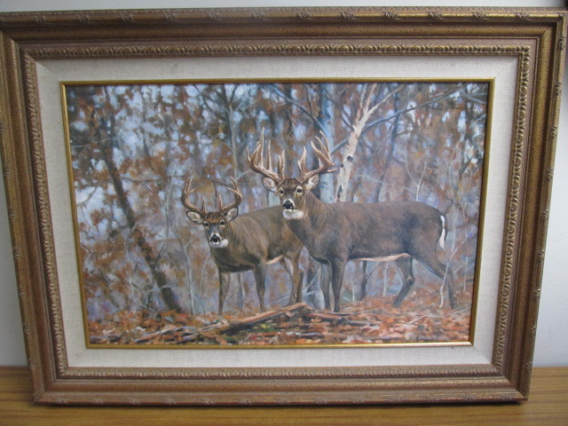 lot 61 image: Large Signed & Numbered BRUCE MILLER Canvas Print