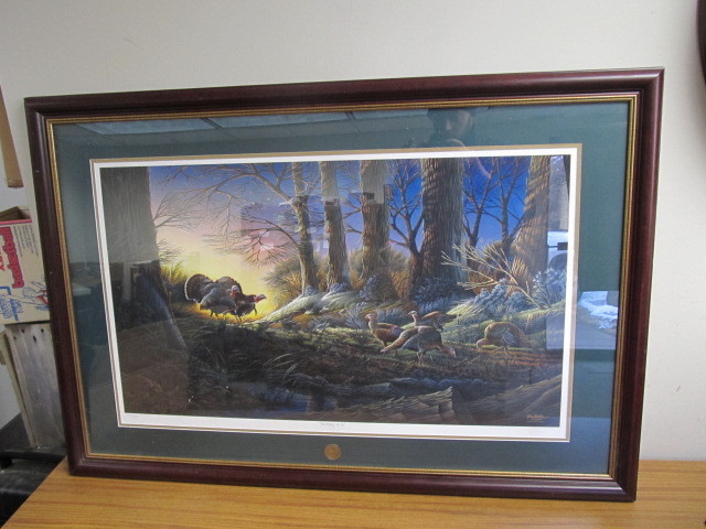 lot 63 image: Large Signed & Numbered TERRY REDLIN Strutting On In Print