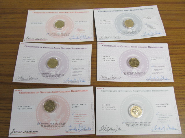 lot 69 image: Lot of Uncirculated $1 U.S. Coins