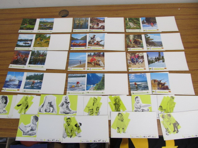 lot 72 image: Lot of Vintage OUTDOOR TRAILS etc Calendar Note Pad Cards