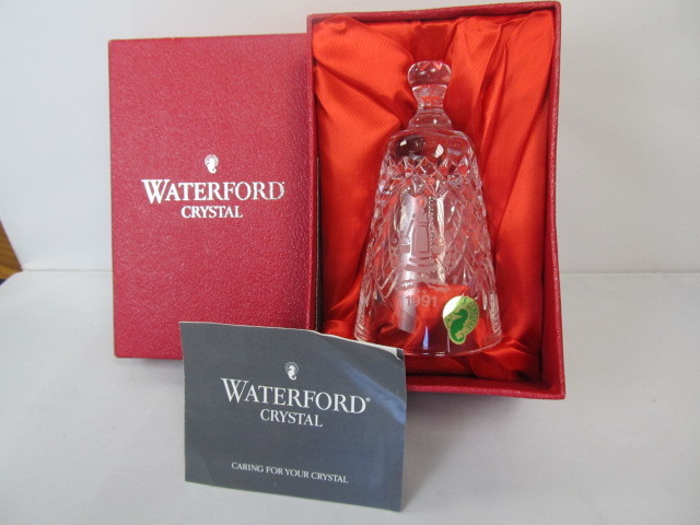 lot 80 image: NIB Waterford Crystal Bell