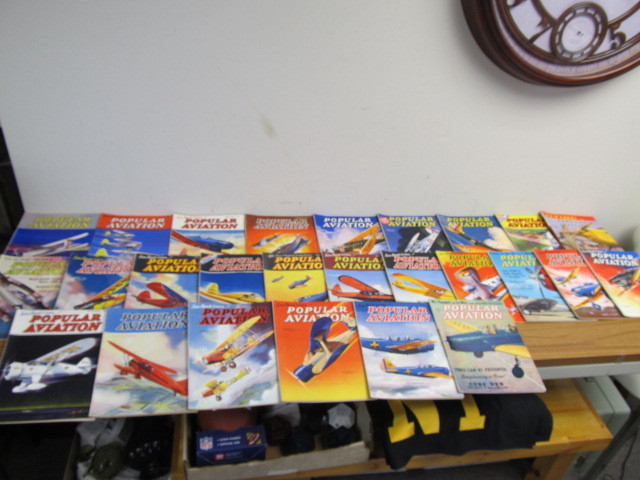 lot 84 image: Lot of Original 1930s-40s POPULAR AVIATION Magazines