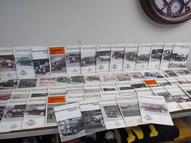 lot 85 image: Huge Lot of Vintage The Windshield Post MN Classic Car Club Magazines