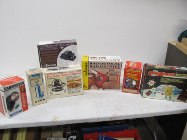 lot 97 image: Lot of Assorted Boxed ToolsGarage Items