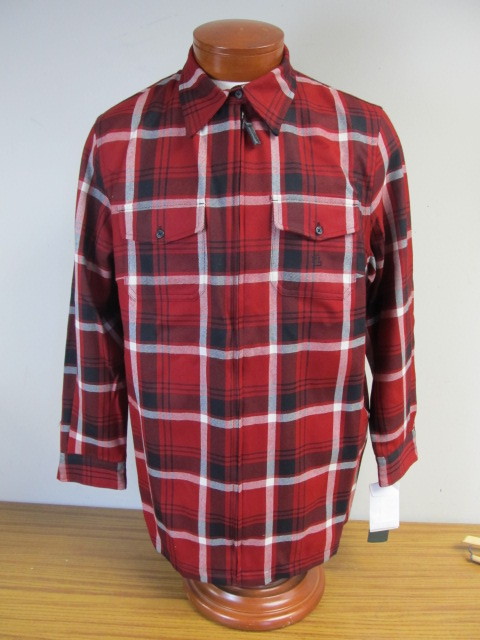 lot 54 image: Brand New RALPH LAUREN WOMENS Zip Up Wool JacketShirt - XL