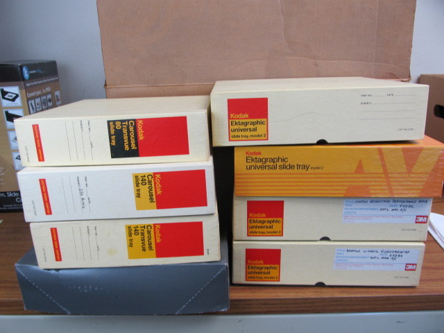 lot 9 image: Lot of 14 Kodak Projector Slide Trays