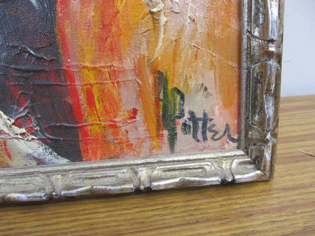 lot 157 image: Vintage Framed Oil on Canvas Painting
