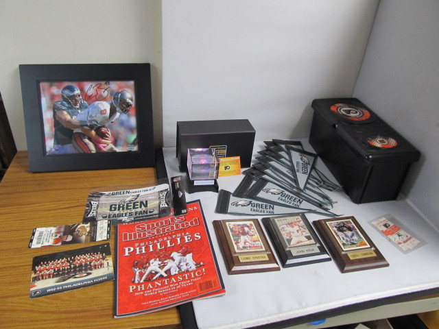 lot 129 image: Lot of Philadelphia Sports Memorabilia