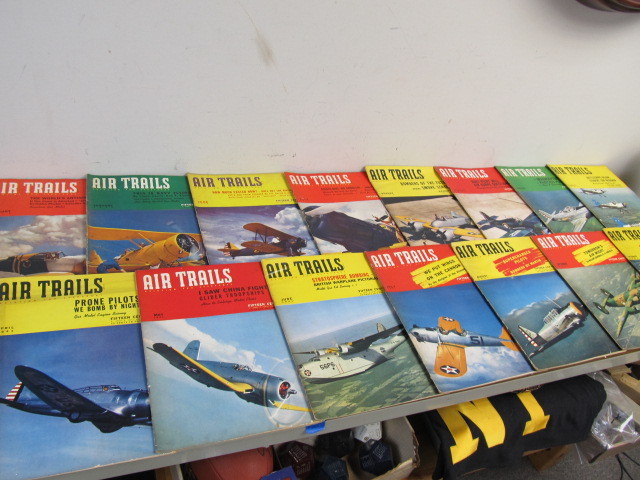 lot 136 image: Lot of Vintage AIR TRAILS Aviation Magazines 1940-41