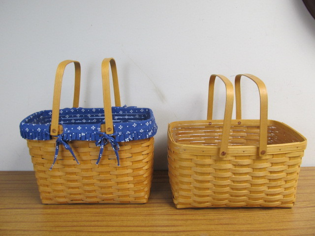 lot 141 image: 2 Large Size LONGABERGER Market Baskets
