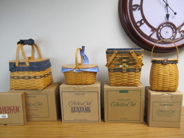 lot 144 image: LONGABERGER Collectors Club Baskets