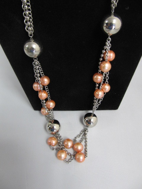 lot 175 image: HONORA Genuine Pearl & Sterling Silver Necklace