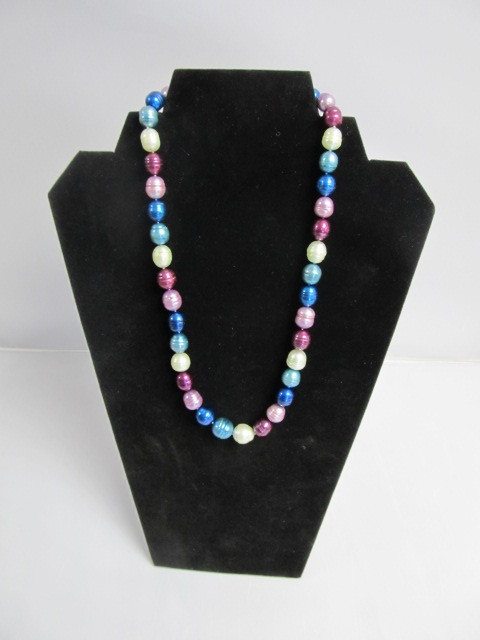lot 203 image: HONORA Large Diameter Genuine Pearl & Sterling Necklace