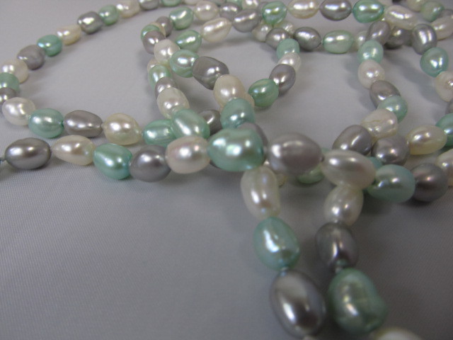 lot 170 image: HONORA Genuine Pearl Long Strand Necklace