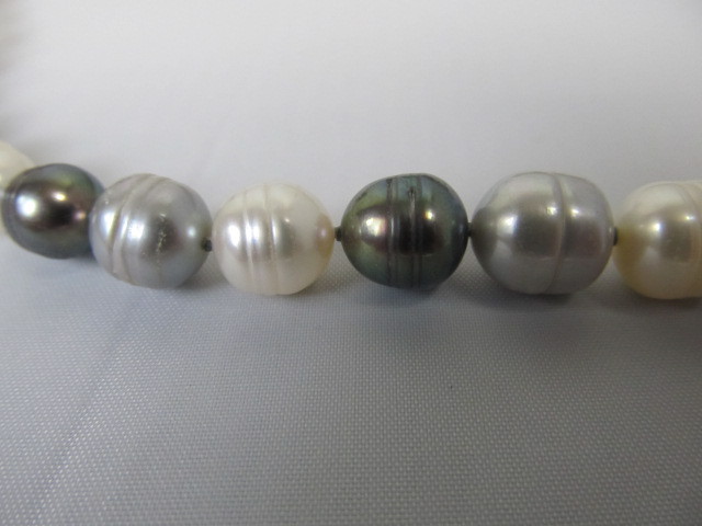 lot 169 image: 2 HONORA Genuine Pearl & Sterling Necklaces