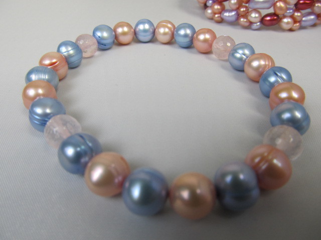 lot 158 image: 3 HONORA Genuine Pearl Bracelets