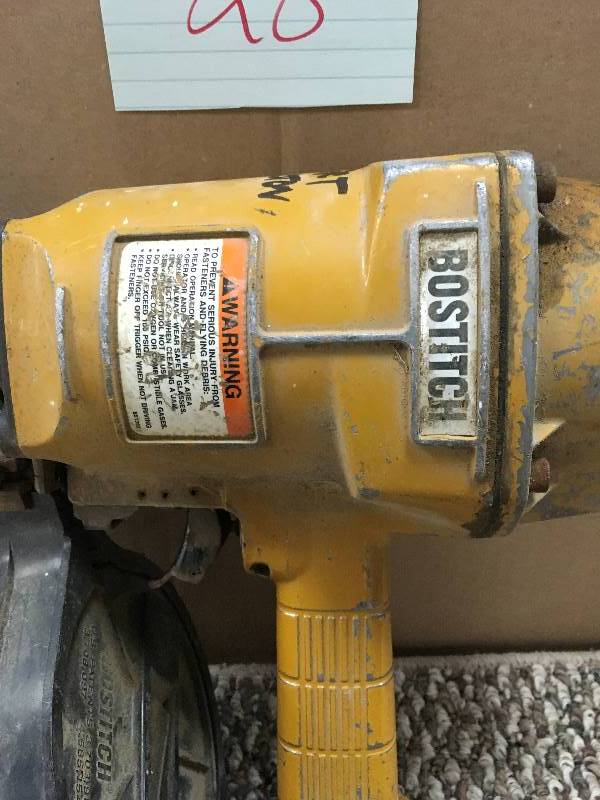 lot 28 image: Bostitch Coil Nailer  used in working condition