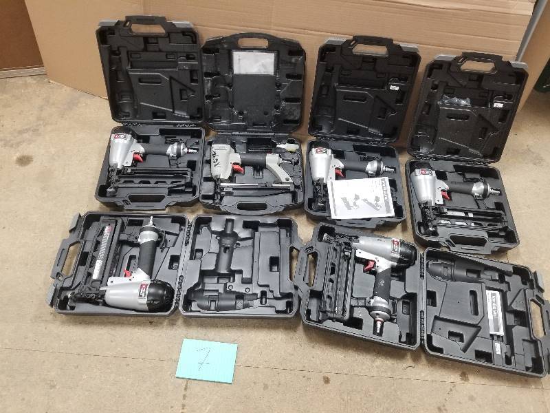 lot 71 image: Porter -Cable Salvage Finishing Nailers- Lot of 5 for parts or repair