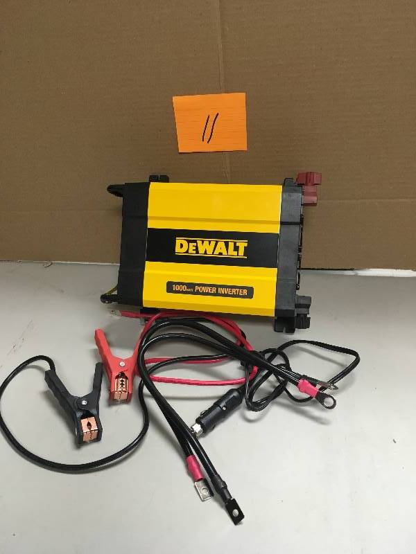 lot 11 image: DeWalt 1000 Watt Power Inverter